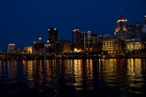 Night view from South shore