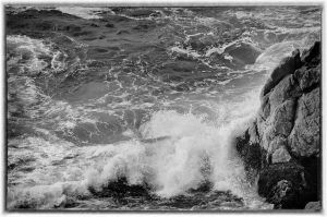 Waves by Route 1-Black and White