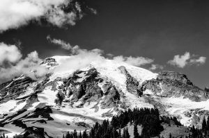 Mt. Ranier Black and White