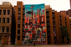Business District mural Pittsburgh PA 2012