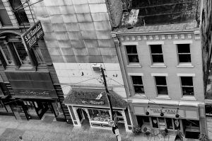 Street Scene Black and White Pittsburgh 2012