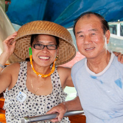 Riz Driving at Aberdeen Floating Fishing Village Riz Driving at Aberdeen Floating Fishing Village