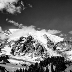 Mt. Rainier National Park B&W Mt. Rainier National Park B&W