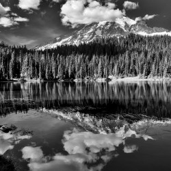 Reflection Lake, Mt. Rainier National Park BW View 03 Reflection Lake, Mt. Rainier National Park BW View 03